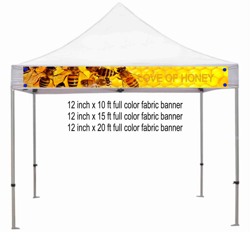 Custom canopy valance banner in variety of sizes NewWavePrint